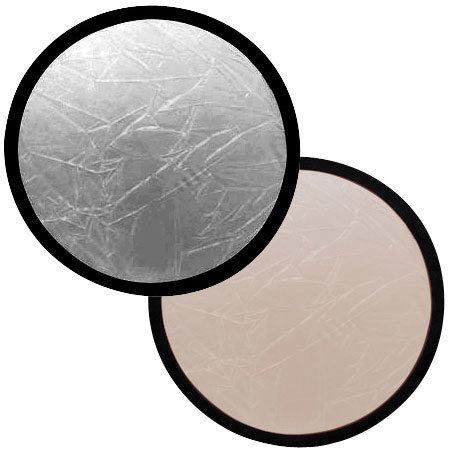 Lastolite 12" Circular Collapsable Disc Reflector, Sunfire / Silver image