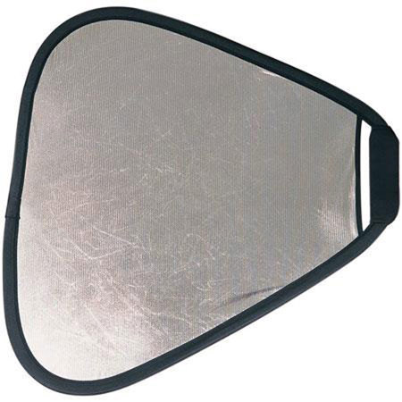 Lastolite Jumbo 58" Tri Grip Collapsable Triangular Reflector, Sunlite / Softsilver, with Built-in Holder. image