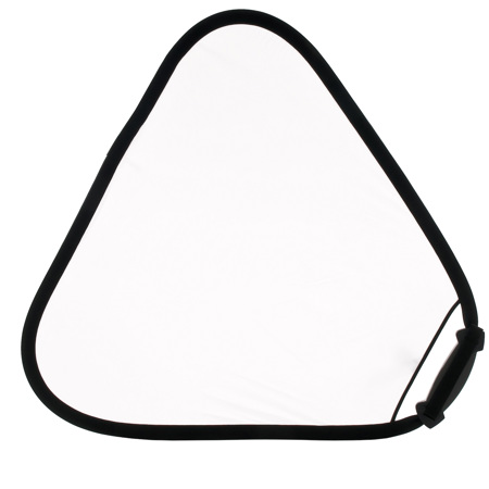 Lastolite 32" Tri Grip Collapsable Triangular Reflector, White Diffuser / Reflector, with Built-in Holder. image