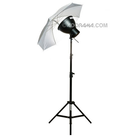 Adorama Fluorescent Lighting Outfit, with stand, Reflector,bulbs,and umbrella image