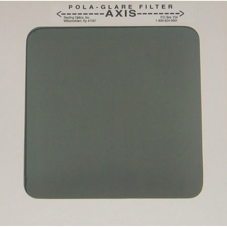 Adorama Mounted 8" x 8" Light Polarizing Filter with Cardboard Frame. image