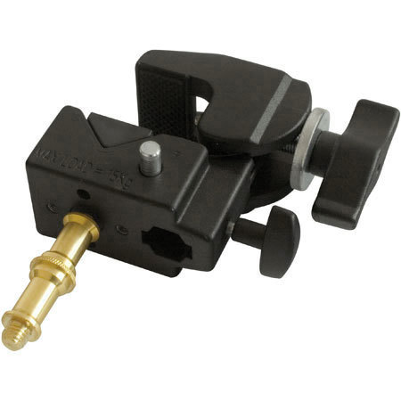 Adorama Pro Clamp with Reversible Mounting Stud. 1/4 x 20 and 3/8 Screw Threads. image