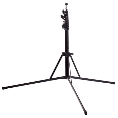 Adorama 7.5' Chrome Kit Light Stand with 3/8" Stud, 3 Section with 2 Risers. image