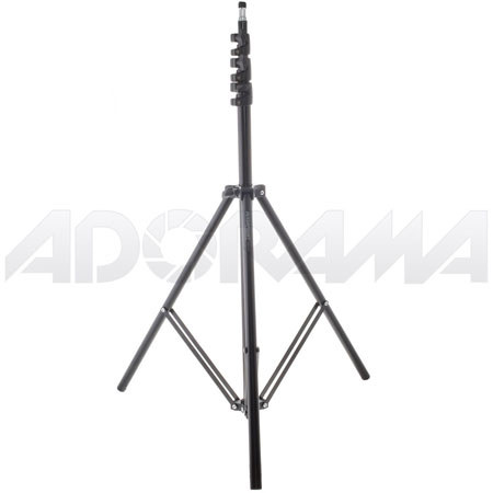 Adorama Pro 10' Air Cushioned Chrome Lightstand, 5/8" Top Stud with 1/4-20" Screw Thread image