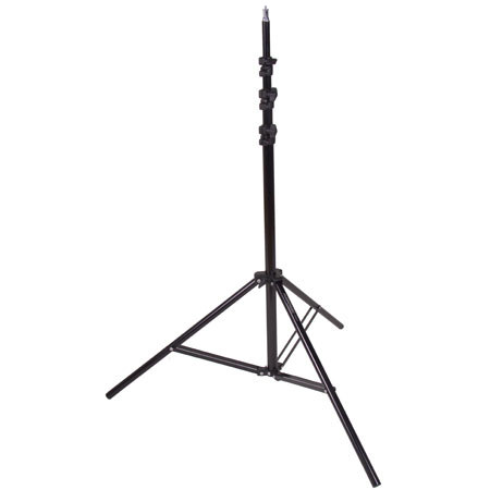 Flashpoint Pro 10' Air Cushioned Black Lightstand, 5/8" Top Stud with 1/4-20" Screw Thread. image