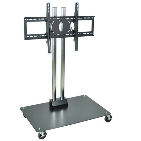 Luxor WPSMS44CH4 Mobile Flat Panel TV Stand On Casters \u0026 Mount for 37\u0026quot; to 60\u0026quot; Displays 