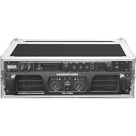 UPC 111311000235 product image for Marathon Flight Road 3U Deluxe Amplifier Rack Case, 18" Body Depth, Front a | upcitemdb.com