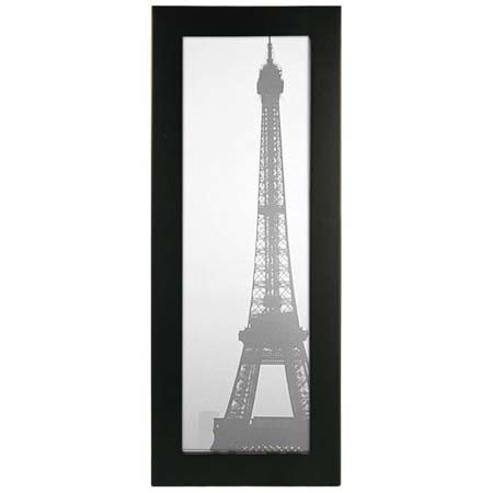 Malden International Linear Series Wood Frame, for a 4" x 12" Panoramic Photograph, Color/Style: Black image