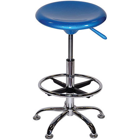 UPC 080031054562 product image for Martin Universal Design Premier Drafting Airlift Stool, Metallic Blue | upcitemdb.com