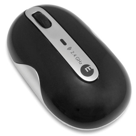 Macally Pebble-W USB Wireless 2.4 GHz Laser Mouse, 3 Buttons and Scroll Wheel