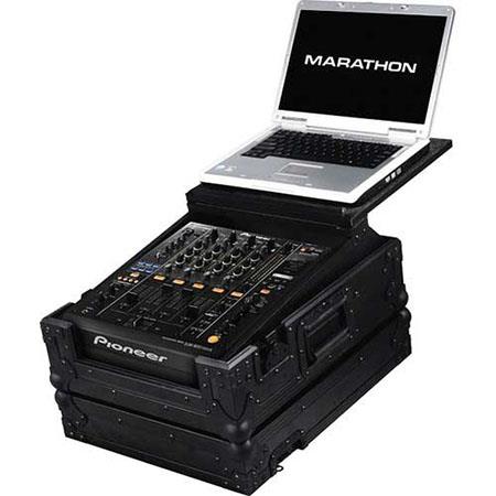 Marathon MA-DJM900 Flight Road Case with Laptop Shelf, Holds 1x Pioneer DJM-900 Nexus Club Mixer Controller, Black