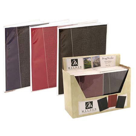 Malden International Studio Silver Series, Bound Brag Book Photo Album with Pattern Cover, Holds 36 4x6" Photos, 1 per Page, Color: No Choice