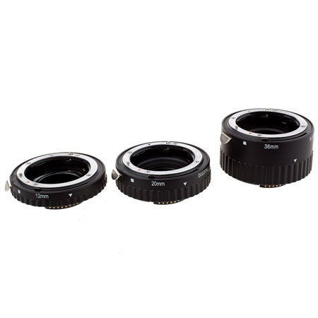 Pro Optic Auto Extension Tube Set for Nikon AF SLR Cameras with Full Exposure Capabilities. image