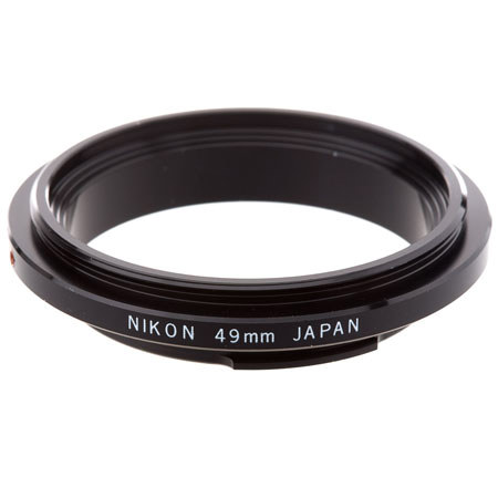 Adorama Lens Reversing Ring for Nikon F Manual Focus & Auto Focus Lenses with a 49mm Filter Thread.