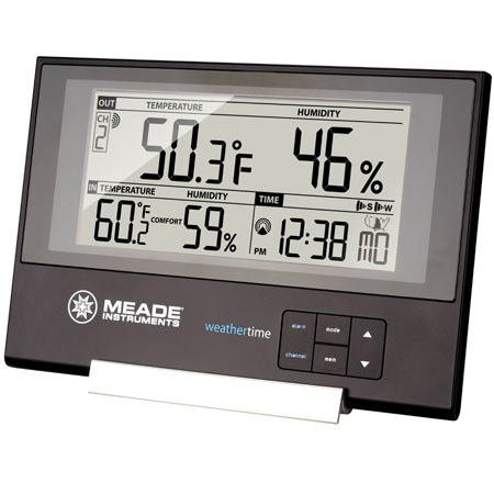 Meade TE256W Slim Line Personal Weather Station with Atomic Clock