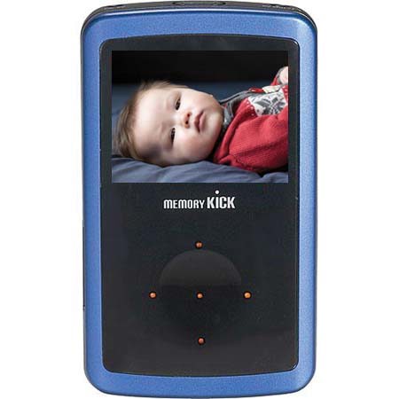 Memory Kick 60 GB MediaCenter HDD Portable Multimedia Photo Viewer &amp; Manager with USB 2.0 Interface - Blue image