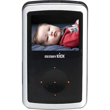 Memory Kick 60 GB MediaCenter HDD Portable Multimedia Photo Viewer &amp; Manager with USB 2.0 Interface - Silver image