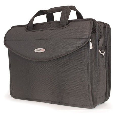 Mobile Edge Premium V-Load Ballistic Nylon Attache Case, Holds 17" Notebooks, Black image