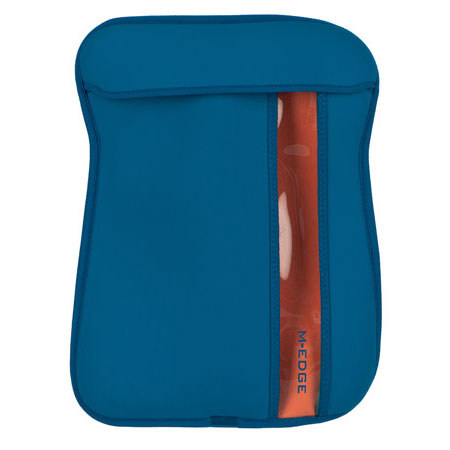 M-Edge Neoprene Pop Sleeve for 10" Tablet, Teal with Orange