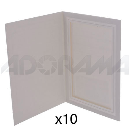 Adorama Picture Folder Frame, Gray, for a 8" x 10" Photo. (10 Pack) image