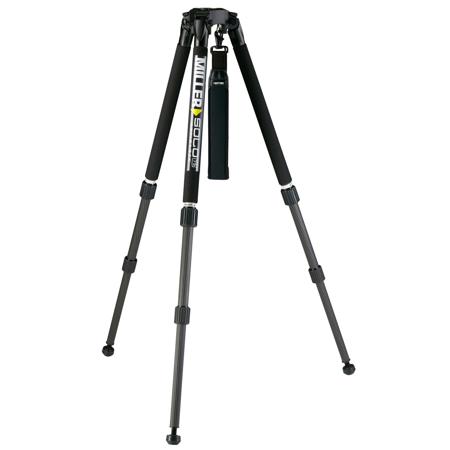 Miller Solo DV Carbon Fiber 2-Stage Tripod Legs with 75mm Bowl, Max. Height 63.5", Supports 44 lbs. image