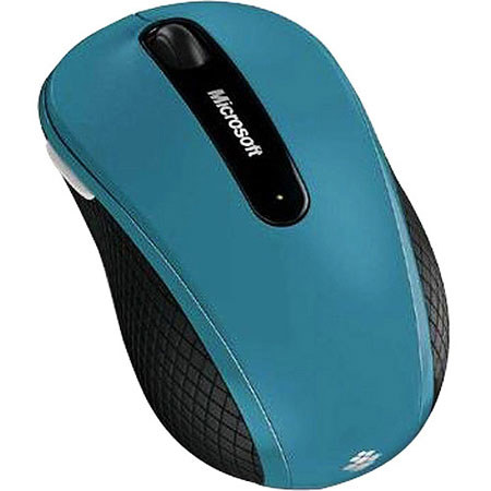 Microsoft Wireless Mobile Mouse 4000, USB, 4 x Button, Blue image