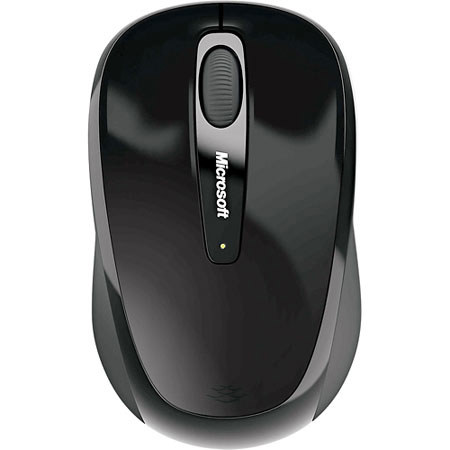 Microsoft Wireless Mobile Mouse 3500, Bluetrack, USB, 3-Buttons, Black