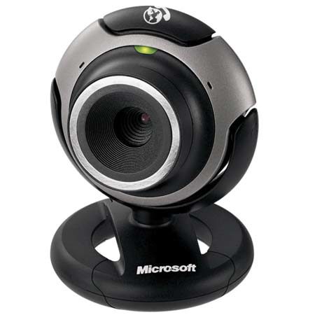 Microsoft LifeCam VX-3000 Web Cam with Software, for Desktops with Windows OS - Black/Silver image