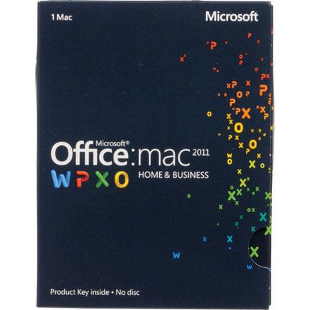 Microsoft Office for Mac Home and Business 2011 Software, English, Product Key