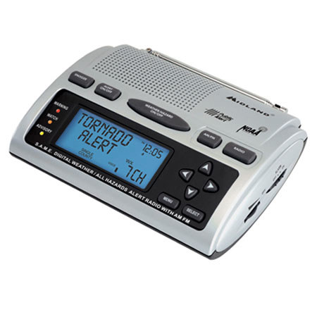 Midland WR-300 Weather Alert Radio with 25 Code, S.A.M.E, AM/FM Clock