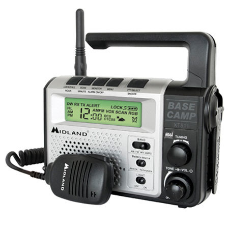 Midland XT511 GMRS Emergency Dynamo Crank Radio with AM/FM