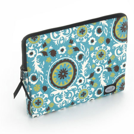 Mod Brown & Teal Circle Tablet Sleeve