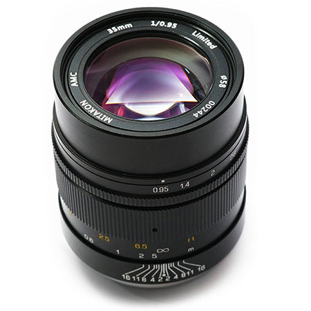 Mitakon 35mm f/0.95 Lens for Micro Four Thirds Mirrorless Digital Cameras, 10 Elements/7 Groups, 11.81