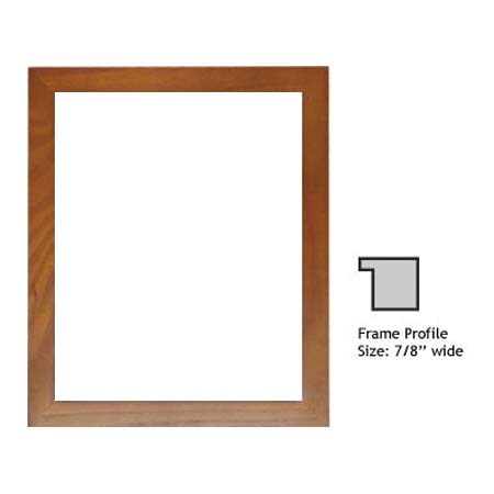 Milburn Woodcraft Series Wood Frame for a 11" x 14" Photograph, with a 7/8" Wide Molding, Color: Inspire Teak. image