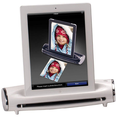 UPC 748011330135 product image for Mustek S400 iPad Docking Station & Scanner, White | upcitemdb.com