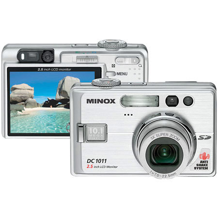 Minox DC-1011 Digital Camera 10.1 MP, 3x Optical Zoom &amp; 10.4x Digital Zoom, 2.5&quot; LCD Screen, with Image Stabilizer image
