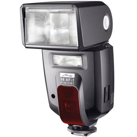 Metz 58 AF-1N Digial Shoe Mount Flash for Nikon Digital SLR's, with i-TTL, Wireless function &amp; USB Upgradable, Guide Number 190, ISO 100 ft. image