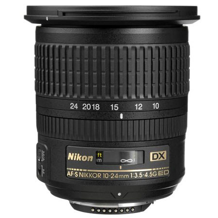 Nikon 10-24mm f/3.5-4.5G ED-IF AF-S DX Zoom Lens F/DSLR Cameras - U.S.A. Warranty