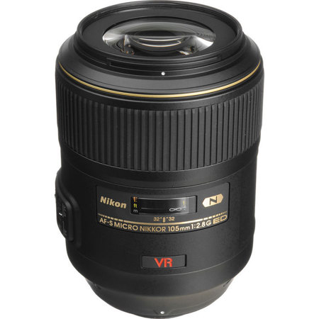 Nikon 105mm f/2.8G ED-IF AF-S VR Micro Nikkor Lens - U.S.A. Warranty