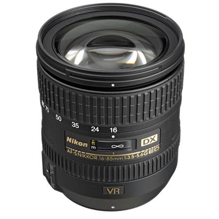 Nikon 16-85mm f/3.5-5.6G AF-S DX ED (VR) Vibration Reduction Zoom Lens - U.S.A. Warranty