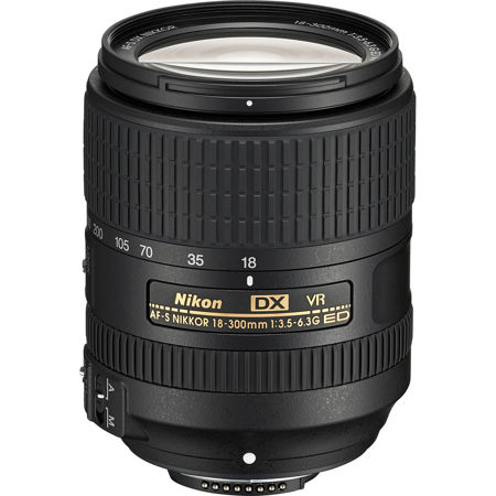 Nikon 18-300mm f/3.5-6.3G ED IF AF-S DX VR Lens - U.S.A. Warranty