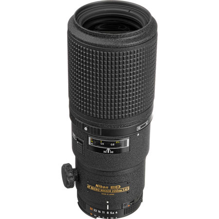Nikon 200mm f/4D ED-IF AF Micro Telephoto Nikkor Lens with Case - with 5 Year U.S.A. Warranty image