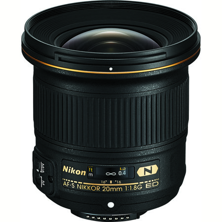 Nikon 20mm f/1.8G AF-S ED Nikkor Lens - U.S.A. Warranty