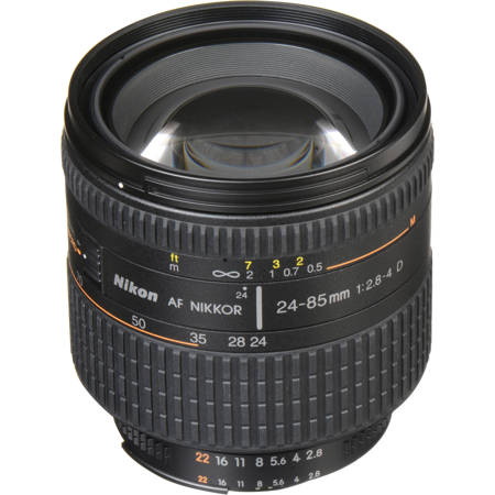 Nikon 24-85mm f/2.8-4 IF AF-D Nikkor Lens with Hood - U.S.A. Warranty