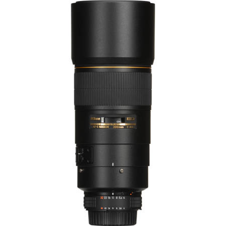 Nikon 300mm f/4 ED-IF AF-S Telephoto Auto Focus Nikkor Lens with Built-in Hood &amp; Detachable Tripod Mount - with 5 Year U.S.A. Warranty image