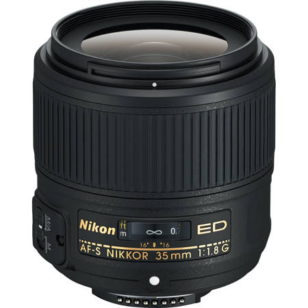 Nikon 35mm f/1.8G AF-S ED Nikkor Lens for DSLR Cameras - U.S.A. Warranty