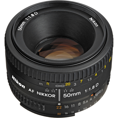 Nikon 50mm f/1.8D AF Standard Auto Focus Nikkor Lens - Refurbished by Nikon U.S.A. image