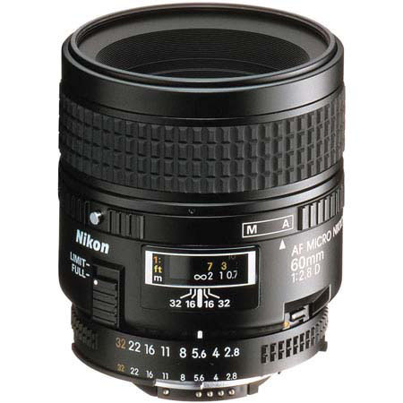 Nikon 60mm f/2.8D AF Micro-Nikkor Telephoto Auto Focus Lens - Refurbished by Nikon U.S.A. image