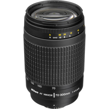 Nikon 70-300mm f/4-5.6G AF Telephoto Zoom-Nikkor Lens with HB-26 Hood - Black Finish - 5 Year Nikon U.S.A. Warranty image