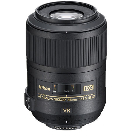 Nikon 85mm f/3.5G AF-S DX Micro ED (VR-II) Vibration Reduction Telephoto Nikkor Lens - Refurbished by Nikon U.S.A. image